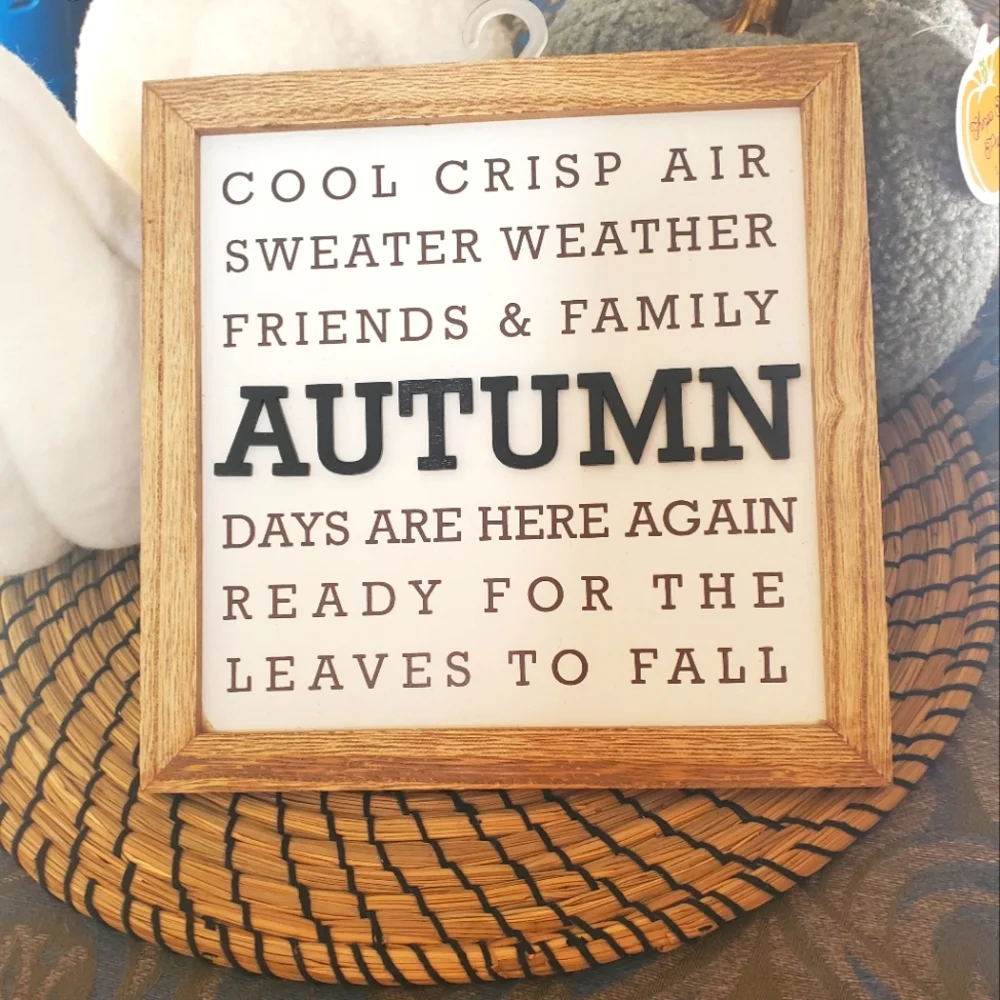 Welcome Fall Home Decor Bundle Felt Pumpkins Squash Autumn Harvest